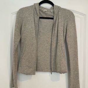 Vince zip up. Size XS. Cashmere